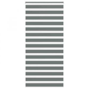 VidaXL Store Zèbre Gris Foncé Largeur Du Tissu 110,9 Cm Polyester