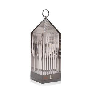 Kartell Lampe de table Lantern - gris fum&eacute;