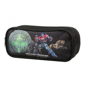 Bagtrotter trousse scolaire 2 compartiments transformers noir
