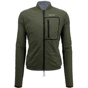 Santini Alpha Trail Wind Jacket Men, olive S Vestes route