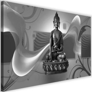 Tableau Toile Image déco Cadre mural Canevas Statue Bouddha Abstraction 3 60x40