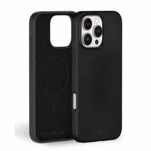 Force Case Coque iPhone 16 Pro Max MagSafe siliconne Noir