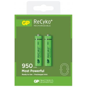 Image de GP Batteries Lot de 2 piles rechargeables ReCyko AAA - GP - 950 mAh