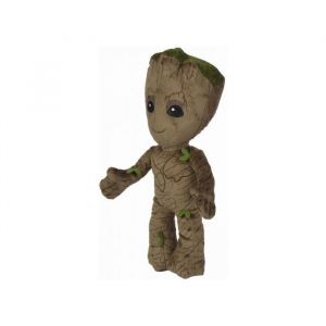 Peluche groot marron 23 cm - doudou super héro marvel enfant - set dc + 1 carte tigre