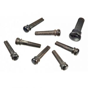 Planet Waves PWPS1 - Jeu de vis de chevalet en ébène avec vis de fin, coloris ébène