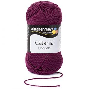 Image de Schachenmayr Catania, 50G Burgund Fils À Tricoter