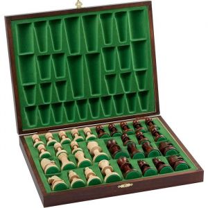 Pièces d'échecs en bois pondérées Master of Chess Professional Staunton