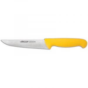 Arcos Couteau de cuisine Couleur - Prof 290500 en acier inoxydable Nitrum et mango Polypropyl&egrave;ne jaune ergonomique avec lame de 13