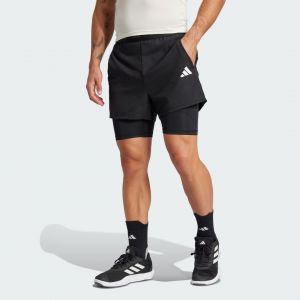 Adidas Short 2 en 1 Gym+, pointure X-Small - Taille X-Small