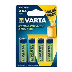 Varta Pack de 4 accus Basic Line AAA