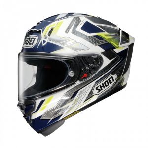 Shoei Casque intégral X-SPR PRO Escalate TC-2 bleu/blanc/jaune- S