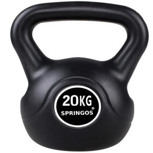 Haltère Kettlebell Springos 20 Kg - Poignée Ergonomique Pour Une Prise En Main Confortable
