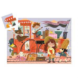 Djeco Puzz silhouette - Le voyage de Mia - 36 pcs