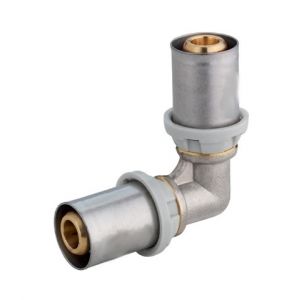 Arcanaute Raccord multicouche à sertir TH - Coude égal Ø26x3,0