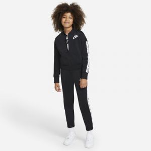 Nike G NSW TRK SUIT Tricot Survêtement Fille Black/(White) FR: XS (Taille Fabricant: XS)