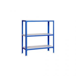Simon Rack Etagère 3 niveaux 450 Kg L. 800 x Ht. 900 x P. 400 mm KIT HOMECLICK COLOR MINI 3/400 BLEU/BLANC - 442100209908043 - Simonhome