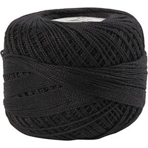 42127 Fil de coton Noir 125 m 20 g