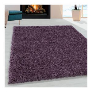 Allotapis Tapis shaggy design uni rectangulaire Gadol 120x170 Violet
