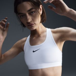 Nike Brassière de sport rembourrée Swoosh Medium Support pour femme - Blanc - Taille XXS - Female