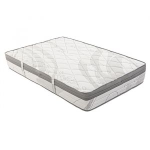 Visiodirect Matelas r&eacute;versible sila 140x190 cm, avec face &eacute;t&eacute;/hiver en mousse m&eacute;moire de forme, ferme, ind&eacute;pendance du couchage, &eacute;paisseur 26cm
