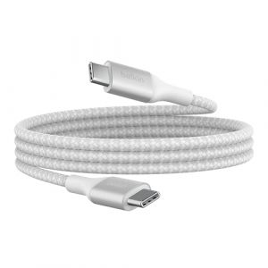 Image de Belkin Câble USB-C vers USB-C 240W - renforcé (blanc) - 1 m