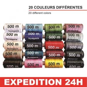Fil À Coudre 100% Polyester, Lot De 20 Bobines, Divers Coloris - Fil À Coudre/Fil Machine À Coudre/Kit Couture/Fil À Coudre Universe
