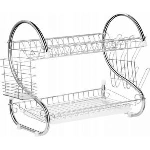 Maestro Egouttoir vaisselle 2 niveaux Assiettes couverts 38cm