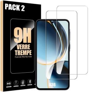 [2 pi&egrave;ces] Verre Tremp&eacute; pour Samsung Galaxy A36, Protection d'Ecran Transparent 9H - E.F.Connection