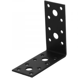 Suki Equerre acier zingue noire Magnodur 90x90x40