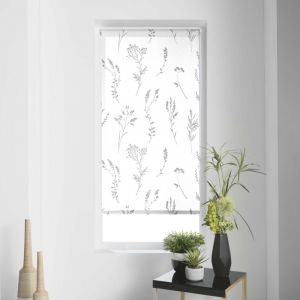 Homemaison Store tamisant Imprimé métallisé 60 x 180 cm polyester forelista Blanc