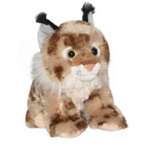 Wild Republic Peluche lynx junior 20 cm en peluche beige