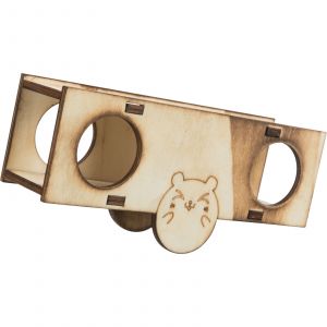 Trixie Lot de 3 balançoires pour oiseaux souris en bois/flammée