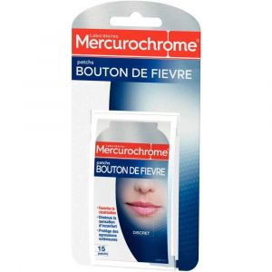 Mercurochrome Patchs Bouton de Fièvre 15 patchs