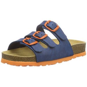 Lico Bioline Kids, Mules Mixte Enfant, Bleu Marine/Orange, 40 EU