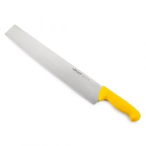 Arcos Couteau à salami 2900 - Prof 298800 en acier inoxydable Nitrum et mango Polypropylène jaune ergonomique avec lame de 41 cm, vitrine.