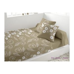 Soleil d'Ocre Xiuxiu - Drap housse, drap plat et 2 taies d'oreiller et taie de traversin (240 x 300 cm)