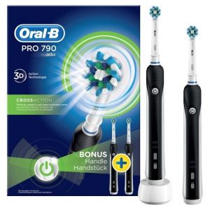 Image de Oral-B Brosse à dents électrique avec 2ème manche Pro 790 Cross Action (Noir)