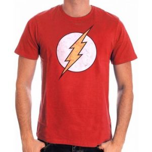 Cotton Division T-shirt T-shirt Flash DC Comics - Classic Logo rouge - Taille EU XXL,EU S,EU M,EU L,EU XL