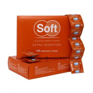 Soft Preservatifs Extra Sensation, Boîte de 144