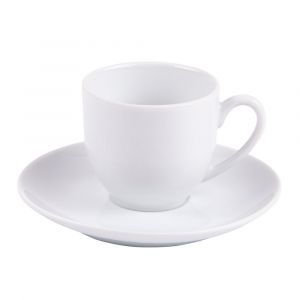 Tasse à café et sa soucoupe 10 cl Alaska (lot de 2) - Table Passion - Blanc - Porcelaine