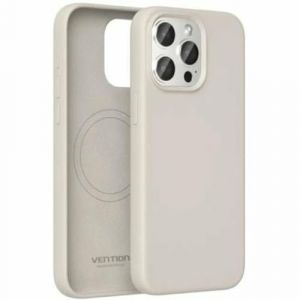 Funda Silicona Vention KUFM0-30 MagSafe Compatible iPhone 15 Pro Gris Grava