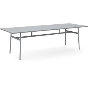 Image de Normann Copenhagen Bureau Union / 250 x 90 cm - Stratifié Fenix gris en métal