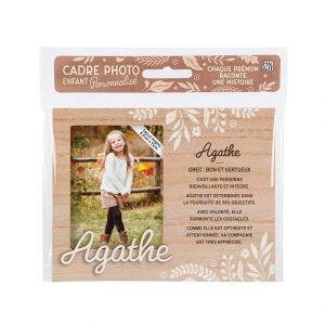 Kontiki Cadre photo personnalisé 18,5 x 14,5 cm Agathe - Bois