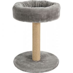 Arbre à chat 2 en 1 ø 35 cm x hauteur 45 cm couleur gris pour chats et chatons animallparadise 36 Gris