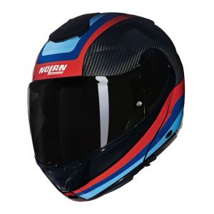 Nolan Casque modulable X-1005 Ultra Carbon Gran Tour 348 carbone/bleu/