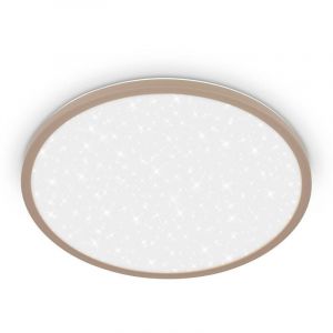 BRILONER - Panneau LED à lumière indirecte, ciel étoilé, lumière blanche neutre, lustre salon, chambre, luminaire plafonnier, cuisine, plafonnier salon, 37,5x4,5 cm, beige