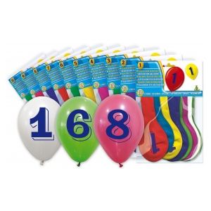 Image de 10 ballons chiffre 3