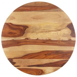 VidaXL Dessus de table Bois solide Rond 25-27 mm 70 cm