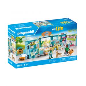 Playmobil | My Life | Hôtel pour Animaux | Jouet pour Enfants | Set de Figurines d'animaux | Jouet pour Enfants à partir de 4 Ans | 71742