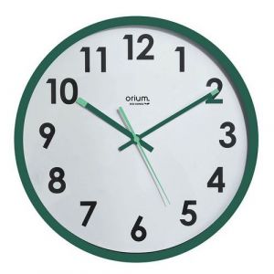 Orium Horloge murale eco-conçue Naturalis silencieuse - Vert